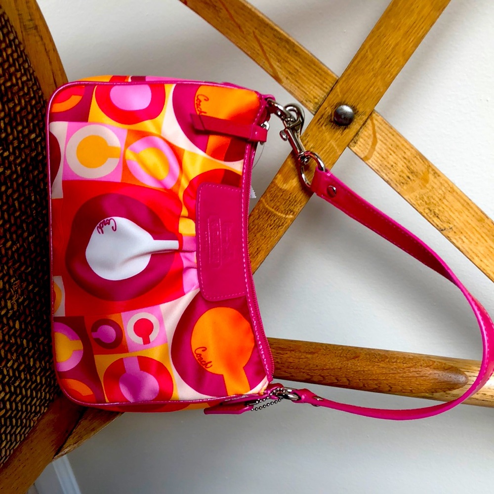 Coach small purse multi colored like new never used
